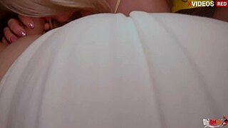 stepmom's hairy pussy and ass fisted gaping after husband fight! you watching her cum hard?!