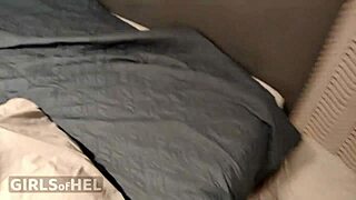 I pissed on my petite Asian teen girlfriend then spanked and fucked rough!