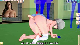 hey, uzaki chan's sister getting fucked hard outdoors in public game