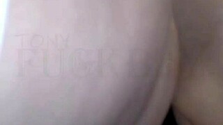 greedy neighbor slut shakes her ass on my cock leaving her hole gaping wide open