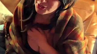 ever wonder how roxie sinner and sarah arabic turn fireside date into wet pussy teasing ffm threesome fuck?