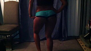 Skinny Black Chick Dances Seductively On Camera