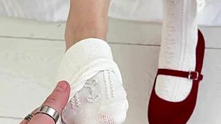 daddy's petite college girl loves barefoot spanking and cosplay ass