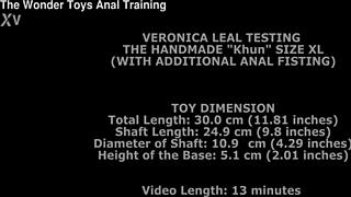 veronica leal crams handmade khun size xl deep in her ass then takes insane anal fisting - how much can she gape!!