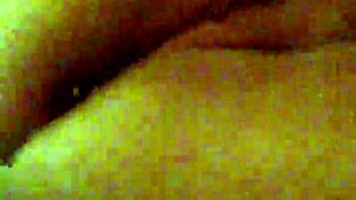 mzslippery fingers her fat shaved bbw pussy in the mirror