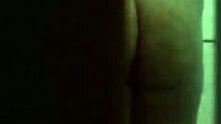 grainy retro blue film captures raw 70s bedroom fuck session