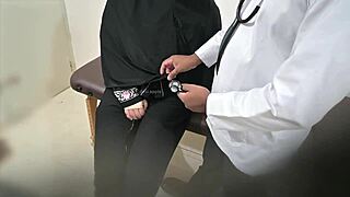 doctor, why you checking my hijab lady boobs so deep in hospital?