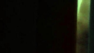 grainy retro blue film captures raw 70s bedroom fuck session