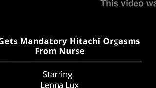 Lenna Lux Overwhelmed by Nurse's Forced Hitachi Orgasms