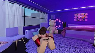 Kitty Strips Clothes Off in Roblox, Fingers Pussy Wildly to Orgasm?