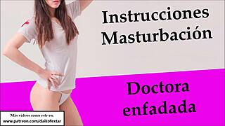 angry spanish doctor joi makes you jerk off as her femdom patient slave in hospital