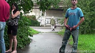pregnant girl and girlfriend pounded raw by two guys on street!!