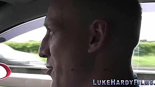 Inked Brit MILF SUCKS and TUGS Luke Hardy