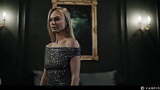 omg nancy ace strips seductively for rikako katayama under vampire mind control lesbian vibes 😈👅💦