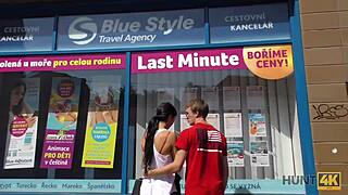 Hot cutie fucks for cash to fund her summer vacation adventures