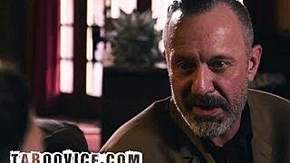 stepdaughter's big ass railed rough by fiance as stepdad watches angrily?