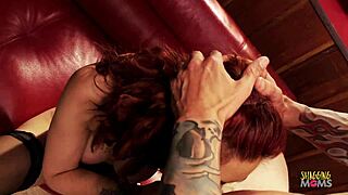 as th redhead milf starts suckin she knows rough anal loads comin big tits pierced nipples session