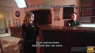 hunt4k. husband watches pickup wife fucked in stockings by old stud