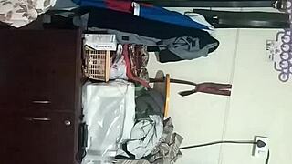 aunty sneaks out showing off her big tits like a total slut