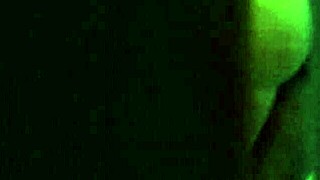 grainy retro blue film captures raw 70s bedroom fuck session