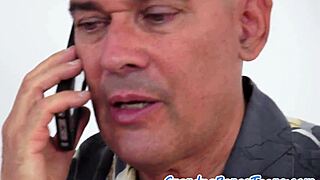 dicksucking 18+ teen beauty rides old man grandfather cock in missionary cowgirl old young bang