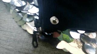 i flash my huge tits in public garden then piss my tight pants soaking them wet european outdoor fetish