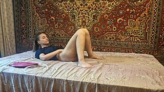 imagine my fat russian housewife slut beggin for enema then assfucking her wet hole