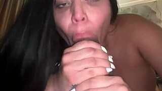 you won't believe this homemade blowjob turning into rough creampie fuck