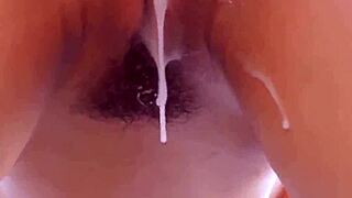 fuck i'm pushing all that creampie cum outta my tight asian pussy jade kush style