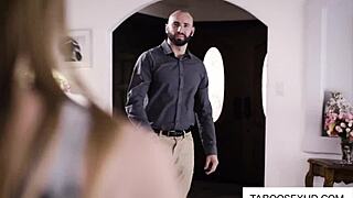 Uncle visits girl for some family time together.