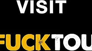 big fake tits latina slut gets her ass stretched wide by monster white cock