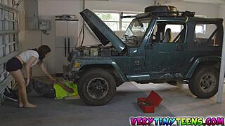 karlie brooks' juicy petite clit gets brutally drilled by throbbing hard cock!