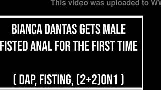 Brazilian Bianca Dantas Fucked By Four Males Fisted DAP Anal Gapes Monster BBC