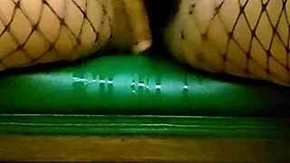 i'm fingering my wet latina pussy in fishnets till squirt