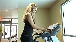 Blonde MOM takes sticky CUM all over her HUGE TITS