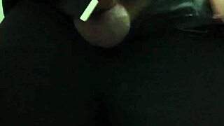 she kneels sucking my huge cop cock till i milk her mouth