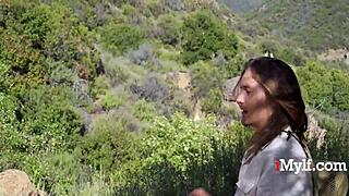 I hugged that tall tree then fucked this sexy elf forest fairy milf outdoors so hard