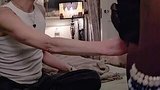 Black Cock Explodes After Shrink Session!