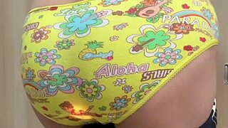 Teen Japanese anal play in tennis skirt uniform buttplug tease