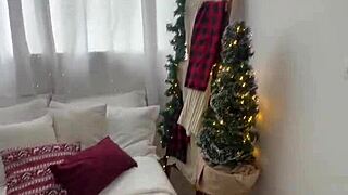 guy fucks beautiful client with big natural tits in his apartment