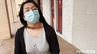 whoa innocent chubby latina dessy gets caught then fucked hot!