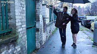 old man destroys skinny teen's tight ass to mouth with rough pounding