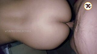 hot brunette wife sneaks risky kitchen sex with friend's hubby riding his big cock deep