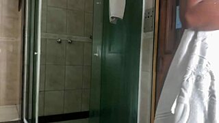 quick bathroom fuck with hot black babe, swallow my cum?