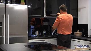 hey sexy teen blows grandpa rides his cock then gulps his cum