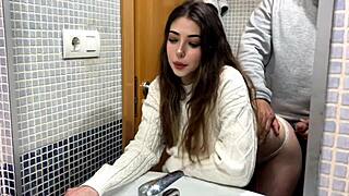 Landlord Fucks Petite Latina Tenant Doggystyle While Boyfriend Cooks Nearby!