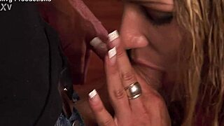 Young blonde slut double penetrated in ass and pussy during hot MMF threesome