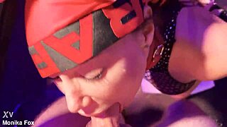 a fan takes control in pov dominating monika fox with bdsm anal facefuck cumshot