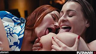 one magic cigarette puff and her cock swells huge for shemale creampie bliss