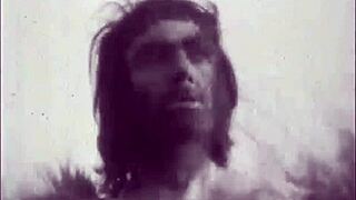 Hairy Tits Beauty Bent Over in Vintage Outdoor Doggy